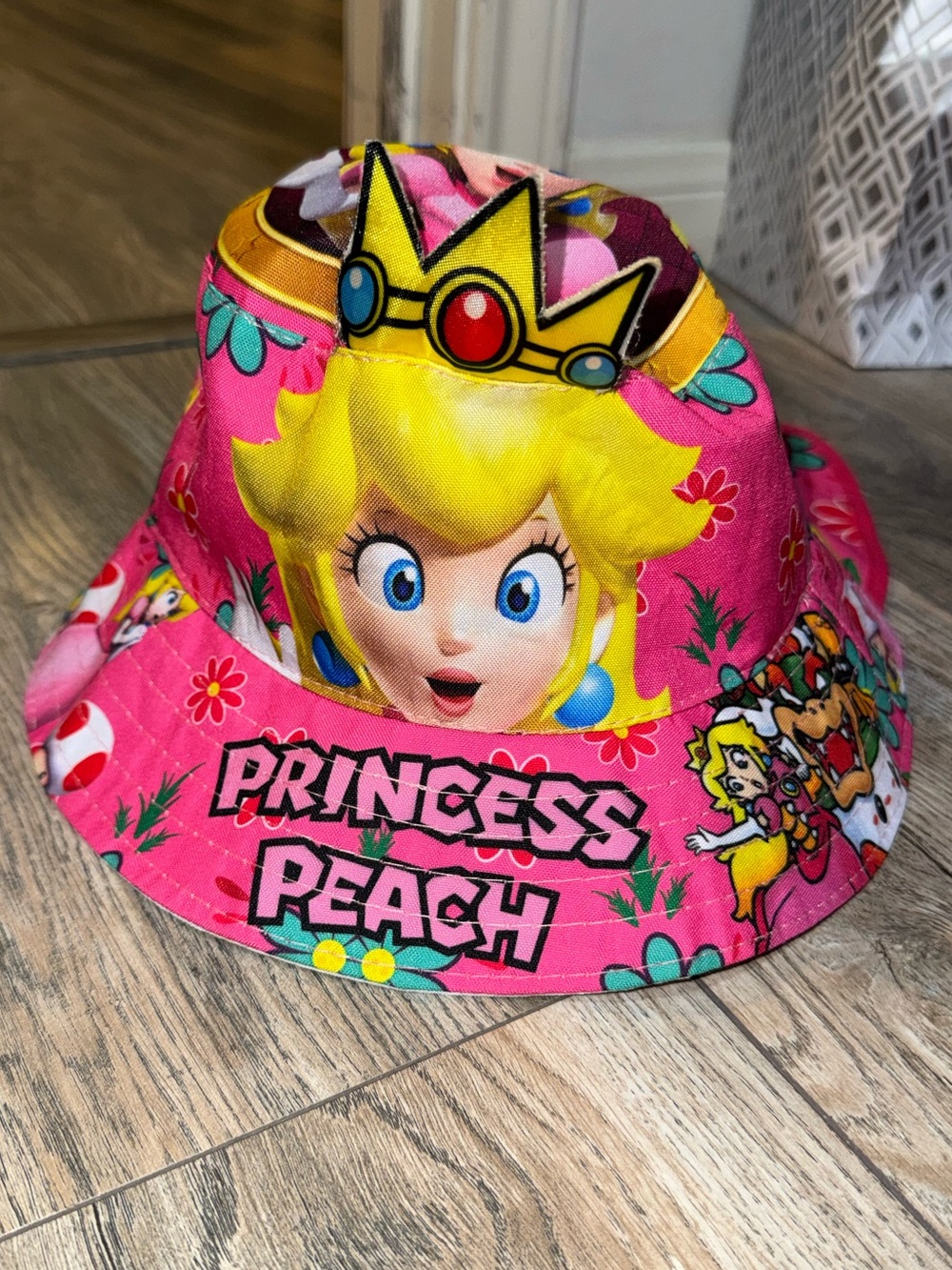 Princess Peach Kids' Pink Bucket Hat